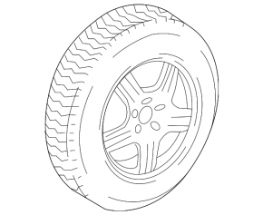 Запасное колесо докатка Mercedes W167 GLE 350 450 20-25 R19 155/80