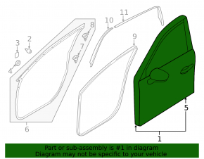 Дверь голая передняя правая Mazda CX-5 17-25