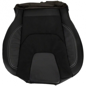 Пассажирское сидение Ford Edge 19-24 с airbag, электрическое, подогрев, вентиляция, комбинированная черная кожа с серой строчкой