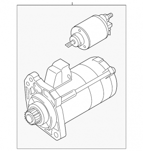 Стартер Audi A6 C8 19-21 2.0T