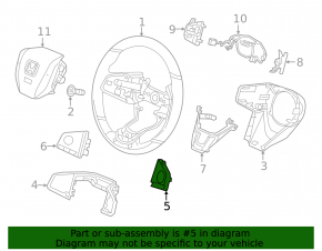 Кнопки управления на руле правые Honda CRV 19-22