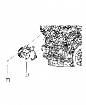 Компресор кондиціонера Jeep Grand Cherokee WK2 11-11 3.6