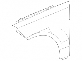 Крило переднє праве Mercedes W166 ML 12-15
