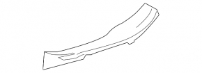 Накладка порога ззаду права Toyota Prius 50 Prime 17-18 сіра
