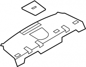 Полка задняя Infiniti G25 G35 G37 4d 06-15 BOSE черн