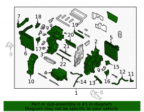 Печка в сборе Kia Forte 4d 14-14 auto
