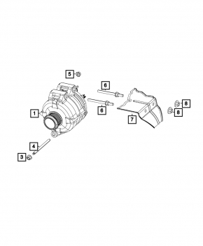 Генератор Dodge Grand Caravan 11-20