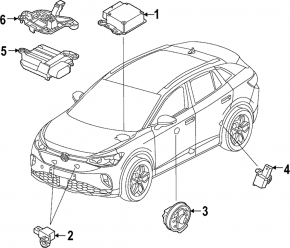 Датчик подушки безпеки передній правий Volkswagen ID.4 21-23