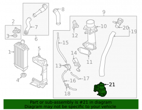 Клапан інтеркулера вакуумний Hyundai Santa FE 21-23 2.5T