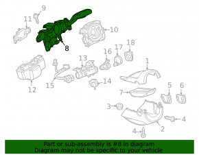 Подрулевой переключатель VW Golf 18-19 Alltrack