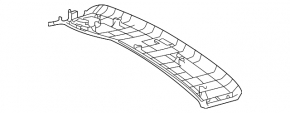 Накладка потолка задняя Toyota Sienna 21-26 серая, царапины