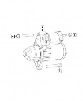 Стартер Jeep Compass 17-22 2.4