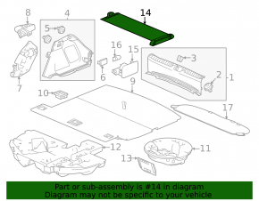 Шторка багажника Honda Civic XI FE/FL 22-26 5d чорна