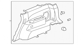 Обшивка арки ліва Acura MDX 07-09
