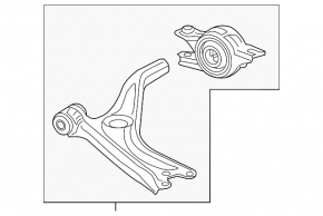 Рычаг нижний передний правый Honda Civic XI FE/FL 22-26