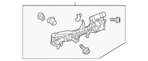 Механизм ручки двери передней левой Toyota Prius 30 10-15