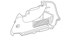 Обшивка арки правая Mercedes A-class V177 19-22 черная