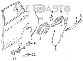 Заглушка внешней ручки передняя правая BMW X2 F39 18-23