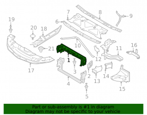 Дефлектор радиатора верхний BMW 7 G11 G12 21-22 B58, N63