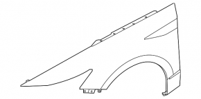 Крило переднє праве Hyundai Sonata 20-23