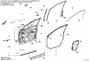 Дверь голая передняя правая Toyota Rav4 19-25