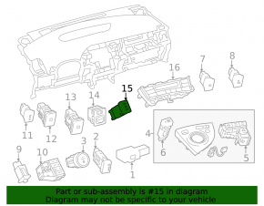 Кнопка подогрева сиденья водителя Toyota Prius 30 10-15
