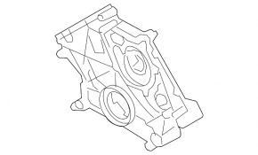 Передняя крышка двигателя BMW 5 G30 18-23 N63B44C 4.4T AWD
