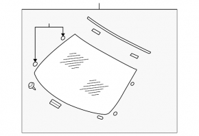 Лобовое стекло Infiniti G25 G35 G37 4d 06-15