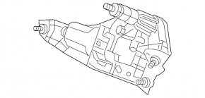 Трапеция дворников с моторчиком задняя Honda CRV 12-16