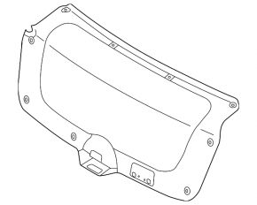 Обшивка кришки багажника Kia Forte 4d 14-17