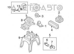 Кнопка ручного тормоза Mazda CX-9 16-19