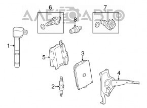 Блок ECU компьютер двигателя Honda Accord 13-14