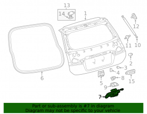 Замок двери багажника Toyota Prius 30 10-15