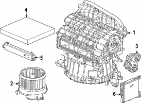 Корпус печки голый вентиляция Honda Accord 23-26