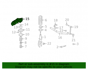 Опора амортизатора передняя левая Audi Q7 4L 10-15