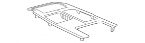 Накладка центральной консоли Lexus GS300 GS350 GS430 GS450h 06-07 коричневое дерево царапины
