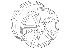 Диск колесный R19 x 8.5J ET38 Audi Q3 83A 19-25 бордюрка