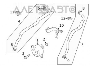 Масляный охладитель АКПП Mazda 6 14-21 2.5