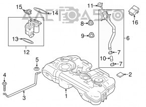 Паливний насос бензонасос BMW X2 F39 18-23 B46, B48