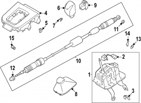 Шифтер КПП в сборе Subaru Forester 25-26