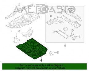 Корыто багажника Dodge Dart 13-16