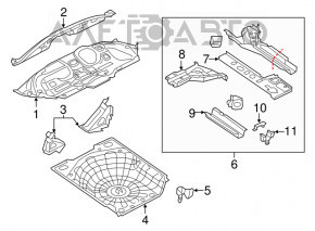 Корыто багажника Dodge Dart 13-16