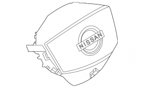 Подушка безпеки airbag в кермо водійська Nissan Ariya 23-26 чорний