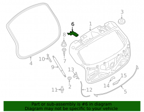 Петля двери багажника правая BMW X2 F39 18-23