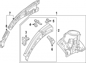 Чверть передня права Honda CRV 23-26 HEV