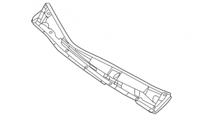 Решетка дворников пластик Nissan Sentra 13-19