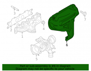 Защита коллектора Ford Escape MK3 13-19 1.6T