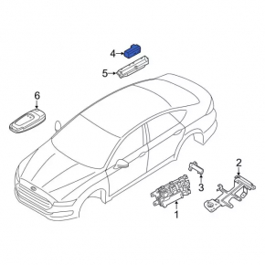 Keyless Entry Transceiver Module Ford Edge 19-21