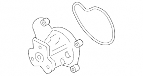 Помпа водяная Subaru Forester 19-24 SK