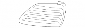Решітка переднього бампера права Toyota Camry v40 10-11 Japan built